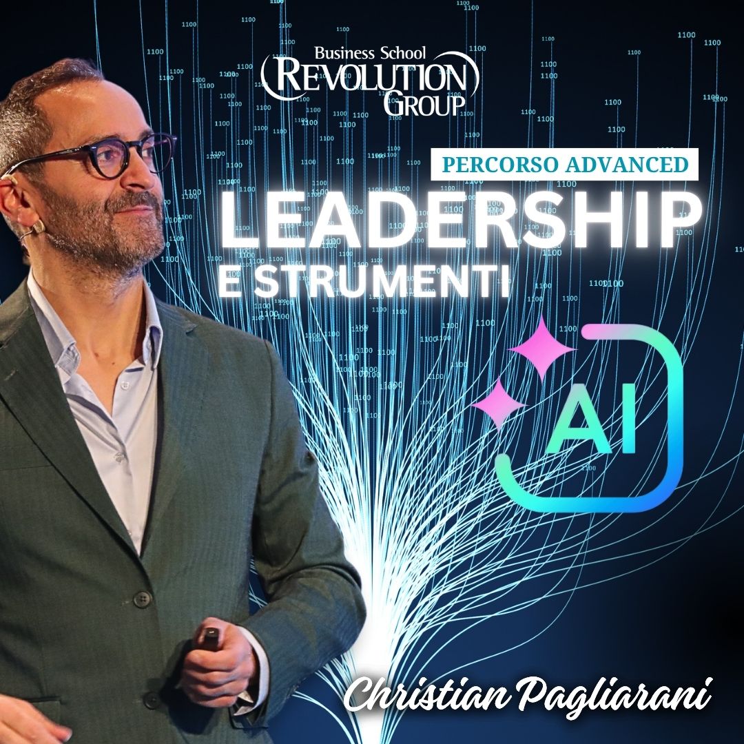 Christian Pagliarani durante il Percorso Advanced Leadership e Strumenti AI organizzato da Revolution Business School