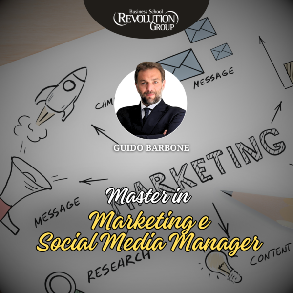 Guido Barbone durante una lezione del Master in Comunicazione organizzato da Revolution Business School