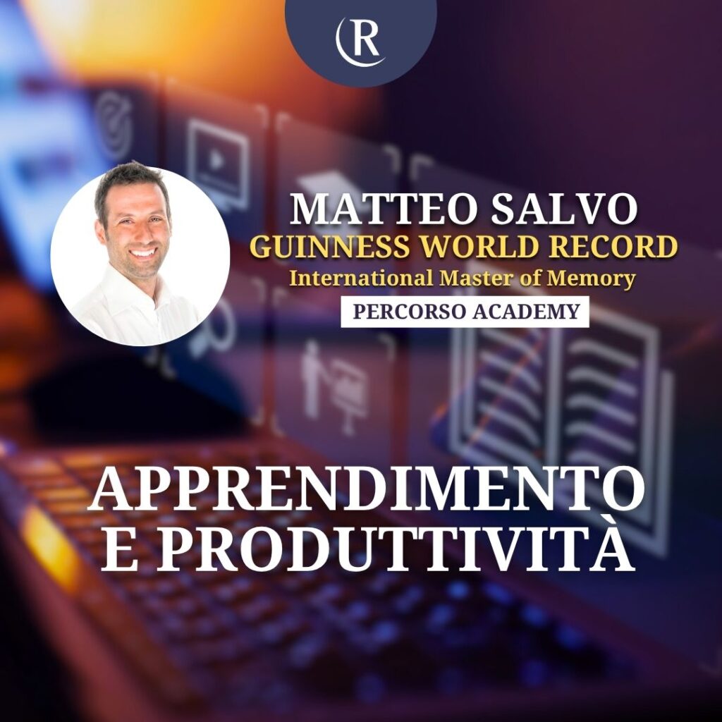 Matteo Salvo durante il Percorso Academy Apprendimento e Produttività della Revolution Business School