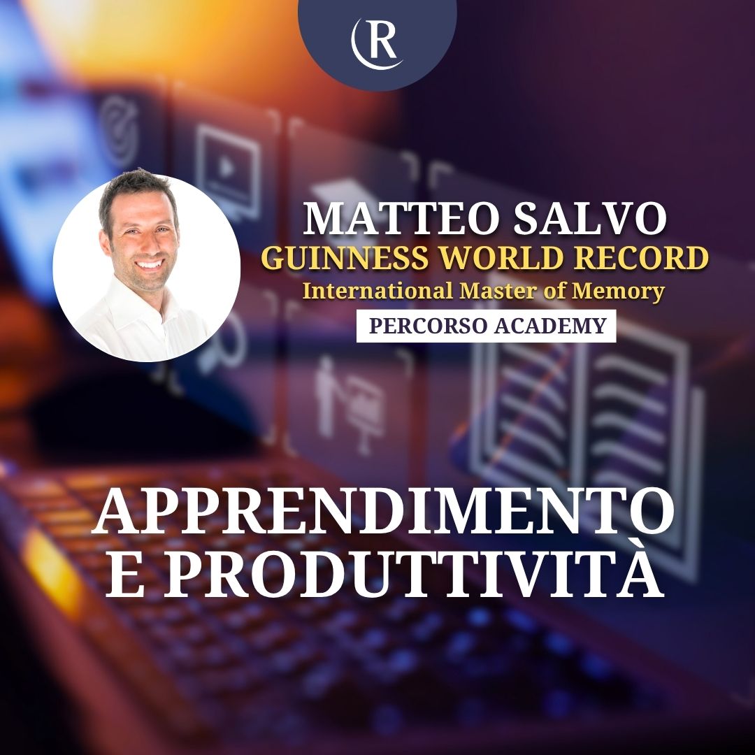 Matteo Salvo durante il Percorso Academy Apprendimento e Produttività della Revolution Business School