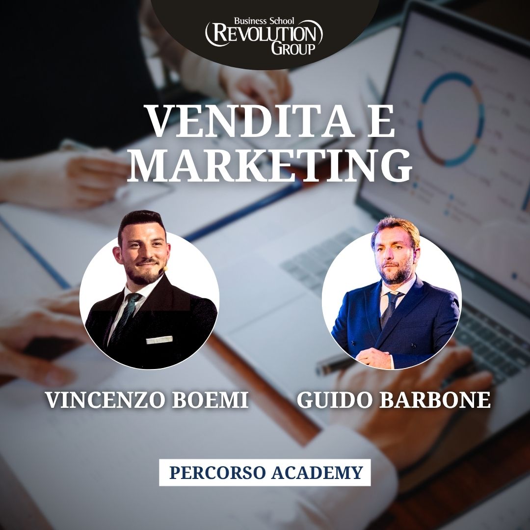 Vincenzo Boemi e Guido Barbone durante il Percorso Academy di Vendita e Marketing della Revolution Business School